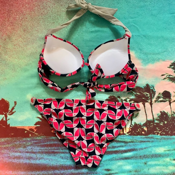 Marc by Marc Jacobs Swimwear red, black, and tan bikini, Sz Xs - Picture 11 of 11